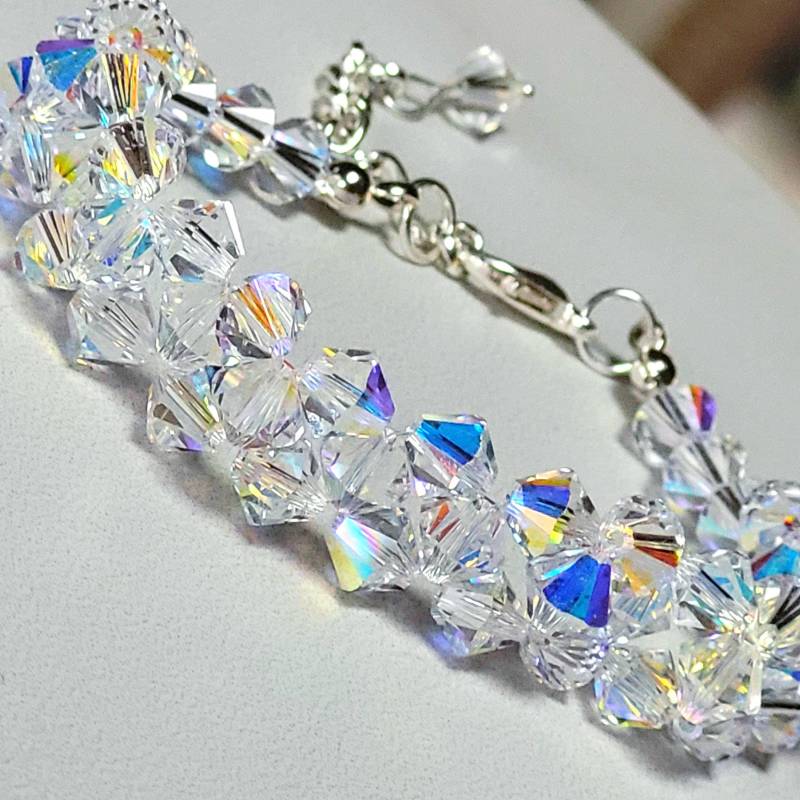 Swarovski Kristallperlen Armband. Brautjungfer Geschenk von AmysFinery