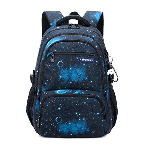 Amythe Schulrucksack Schulranzen Jungen, Schultasche mit Trolleygurten 16 Inch Wasserdicht Daypack Groß Nylon Lässig Kinderrucksack 3-9. Klasse für Schule und Reise von Amythe