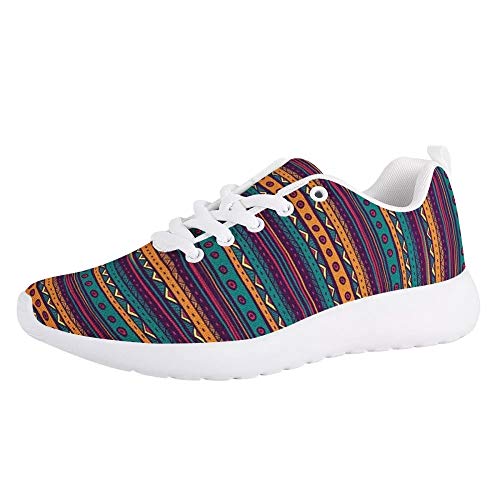 Amzbeauty Damen Atmungsaktive Slip Leichte Sneakers Outdoor Sports Stoßdämpfende Schuhe Luftkissen Running Sneakers, - Traditionell 02 - Größe: 41 EU von Amzbeauty