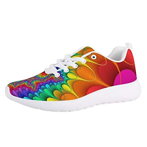 Amzbeauty Damen Atmungsaktive Slip Leichte Sneakers Outdoor Sports Stoßdämpfende Schuhe Luftkissen Running Sneakers, - bunt - Größe: 39 EU von Amzbeauty