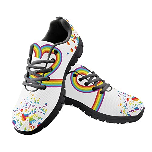 Amzbeauty Herren-Sneaker, weich, lässig, sportlich, für Erwachsene, Größe 39-48, Rainbow Love White, 46 EU Amzbeauty Herren-Sneaker, weich, lässig, sportlich, für Erwachsene, Größe 39-48, Rainbow Love White, 46 EU von Amzbeauty