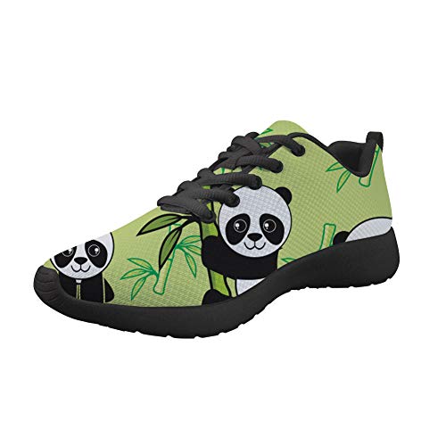 Amzbeauty Leichtgewichtige Damen-Schuhe, modisch, Persönlichkeit, Sneaker, bequem, lässig, athletisch, 35-42 EU, Grün - panda - Größe: 38 EU von Amzbeauty