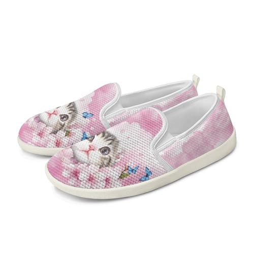 Amzbeauty Loafer für Damen, bequeme Wanderschuhe, Schulschuhe für Damen, elegante und flache Schuhe, Krankenschwestern, Fahrschuhe, Flower Cat, 39 EU Amzbeauty Loafer für Damen, bequeme Wanderschuhe, Schulschuhe für Damen, elegante und flache Schuhe, Krankenschwestern, Fahrschuhe, Flower Cat, 39 EU von Amzbeauty