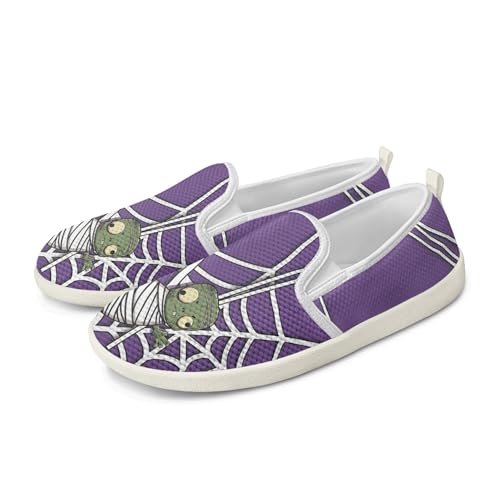 Amzbeauty Loafer für Damen, bequeme Wanderschuhe, Schulschuhe für Damen, elegante und flache Schuhe, Krankenschwestern, Fahrschuhe, Spiderweb, 38 EU von Amzbeauty