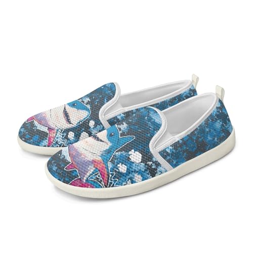 Amzbeauty Loafer für Damen, bequeme Wanderschuhe, Schulschuhe für Damen, elegante und flache Schuhe, Krankenschwestern, Fahrschuhe, hai, 38 EU von Amzbeauty