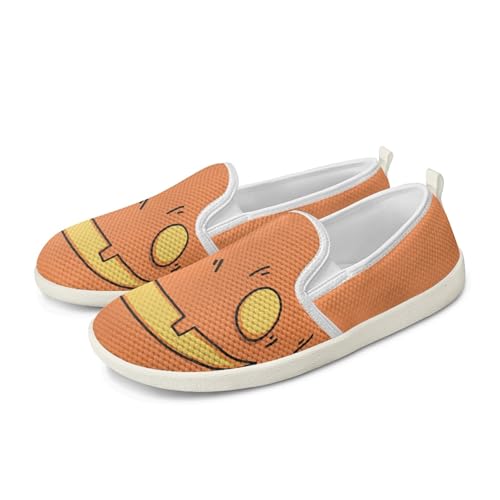 Amzbeauty Loafer für Damen, bequeme Wanderschuhe, Schulschuhe für Damen, elegante und flache Schuhe, Krankenschwestern, Fahrschuhe, kürbis, 36 EU von Amzbeauty