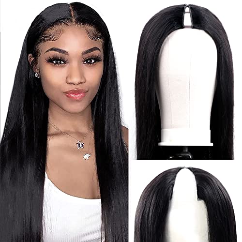 Amznlady Perücke Teil V Gerade brasilianische Jungfrau Echthaar Perücken für schwarze Frauen Aktualisieren Perücken U-Teil Glueless Vollkopf Clip in der Mitte Perücke Amznlady Perücke Teil V Gerade brasilianische Jungfrau Echthaar Perücken für schwarze Frauen Aktualisieren Perücken U-Teil Glueless Vollkopf Clip in der Mitte Perücke von Amznlady