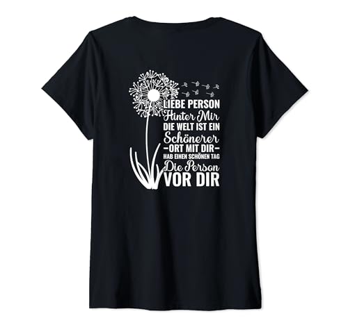Damen Dear Person Behind Me Liebe An Die Person Hinter Mir T-Shirt mit V-Ausschnitt von An Die Person Hinter Mir