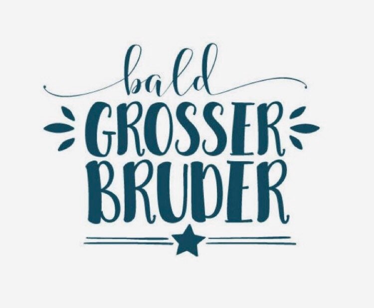 Bügelbild Bald Große Schwester | Großer Bruder von AnDaNo10