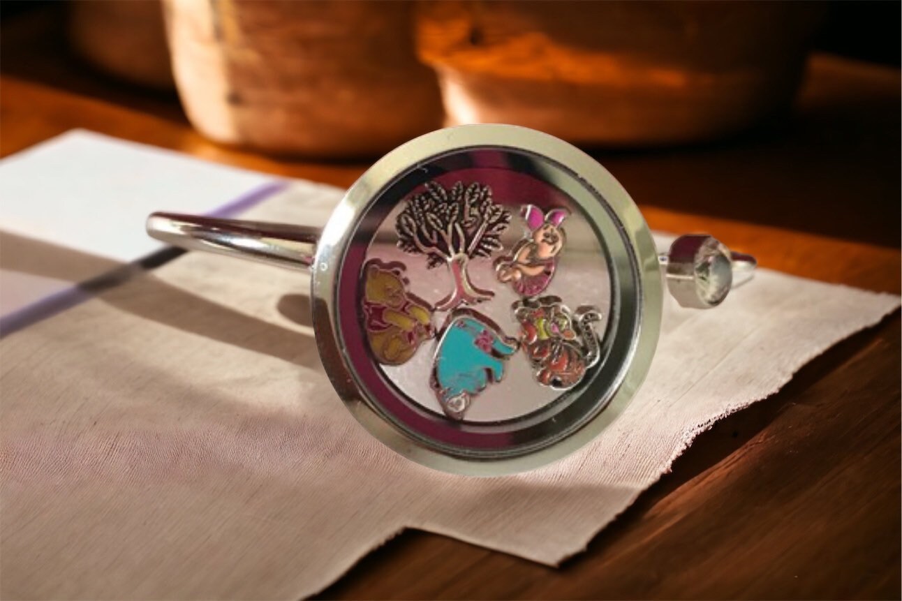 Edelstahl 30mm Floating Charm Locket Armband von AnEyeForCreating