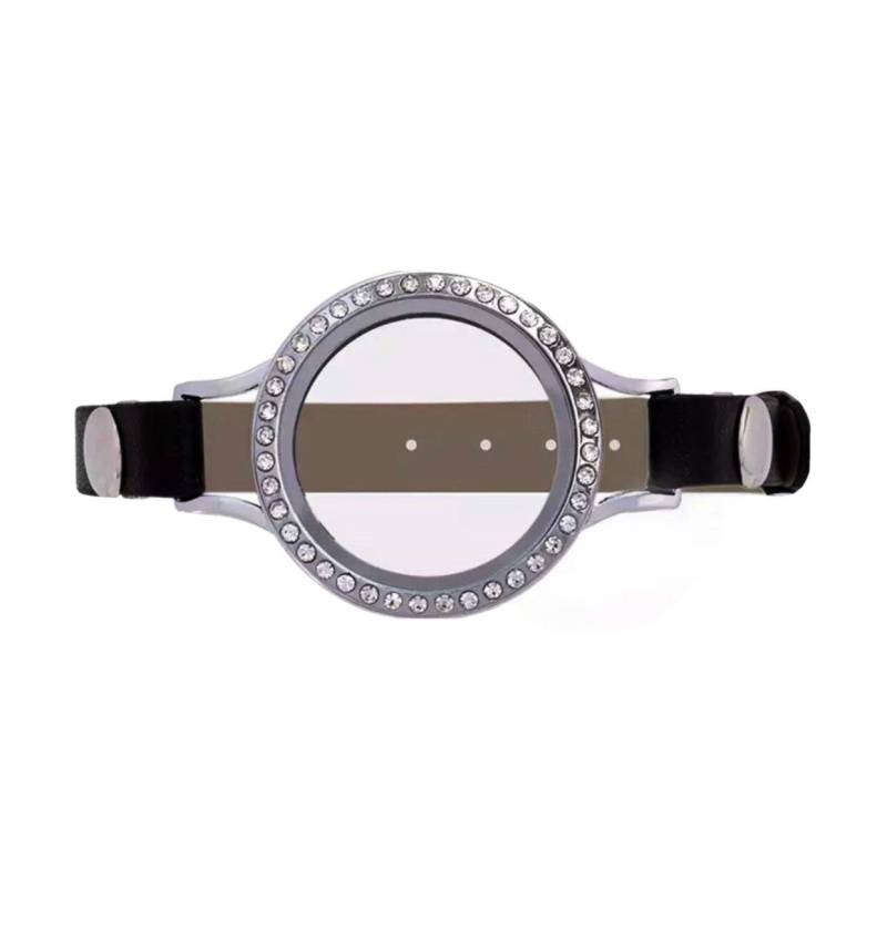 Edelstahl-Bügel 30 Mm Oder 25 Strass Glas Wohngedächtnis Floating Charm Locket Armbänder von AnEyeForCreating