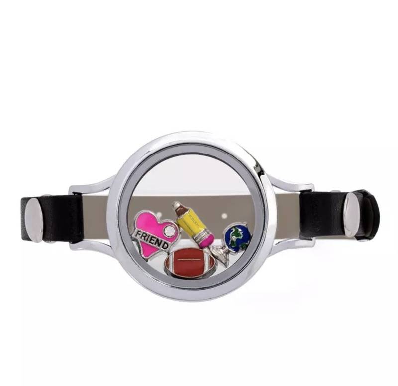 Single Strap 30 Mm Glas Living Memory Floating Charm in Mehreren Farben Erhältlich von AnEyeForCreating