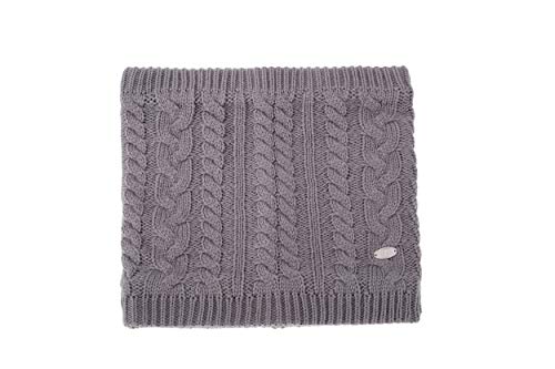 AnJuHoPa Strick Halswärmer Neckwarmer Schlauchschal Loop Schal Strick-Schal gefüttet mit Polar Fleece Unisex (Grey) von AnJuHoPa
