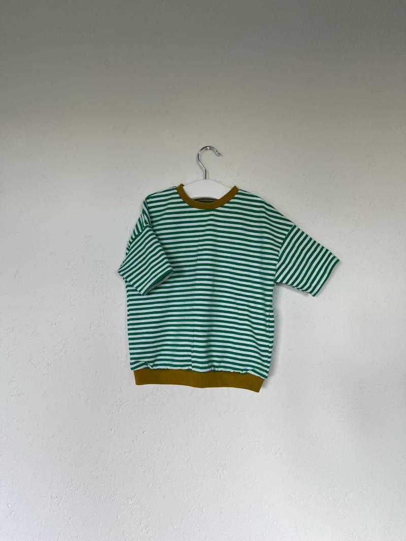 Gestreifter Sweater Kurzarm | Größe 92 von AnKieShop