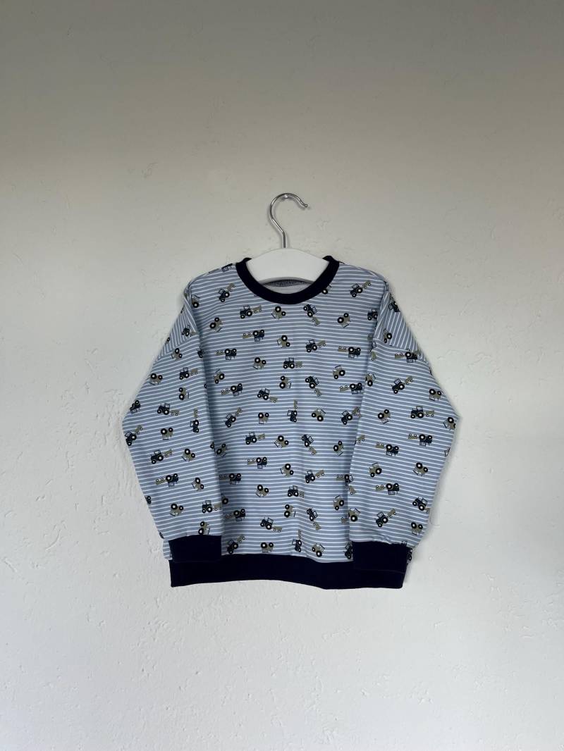 Gestreifter Traktoren Sweater | Größe 92 von AnKieShop