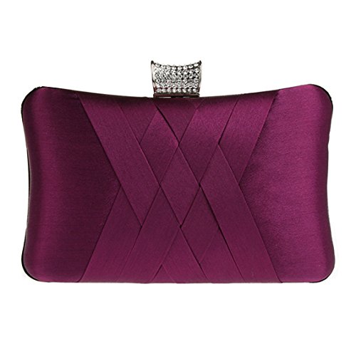 AnKoee AK-T91102-D508N, Damen Clutch S, Violett - violett - Größe: S von AnKoee