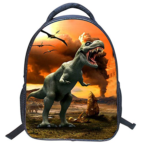 AnKoee Schultaschen für Kinder 3D Druck Dinosaurier Rucksack Persönlichkeit Junge Rucksack Persönlichkeit Kindergarten Grundschule Rucksack (Style-06) von AnKoee