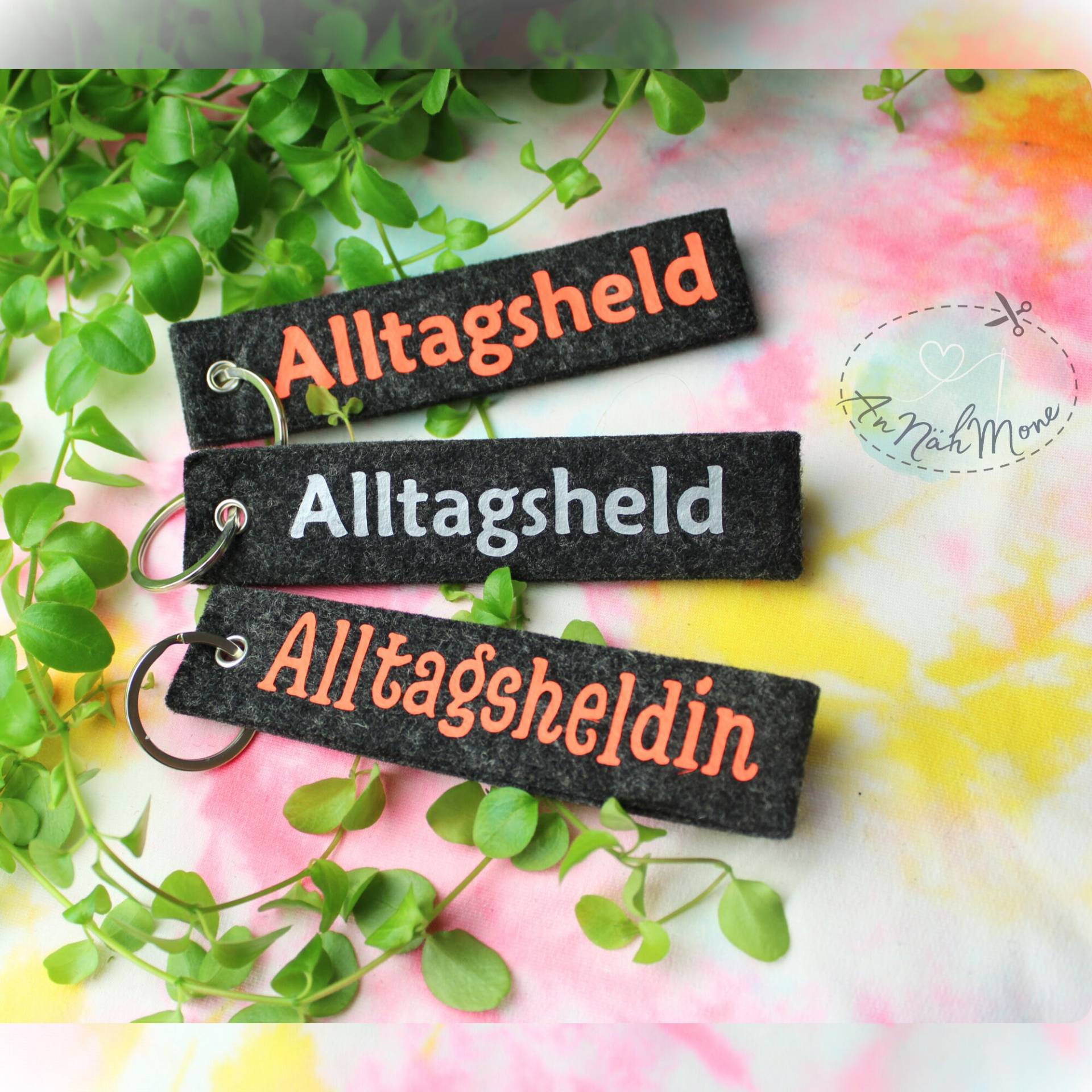 Schlüsselanhänger Aus Filz - Alltagsheld-In Schlüsselanhänger Aus Filz - Alltagsheld-In von AnNaehMone