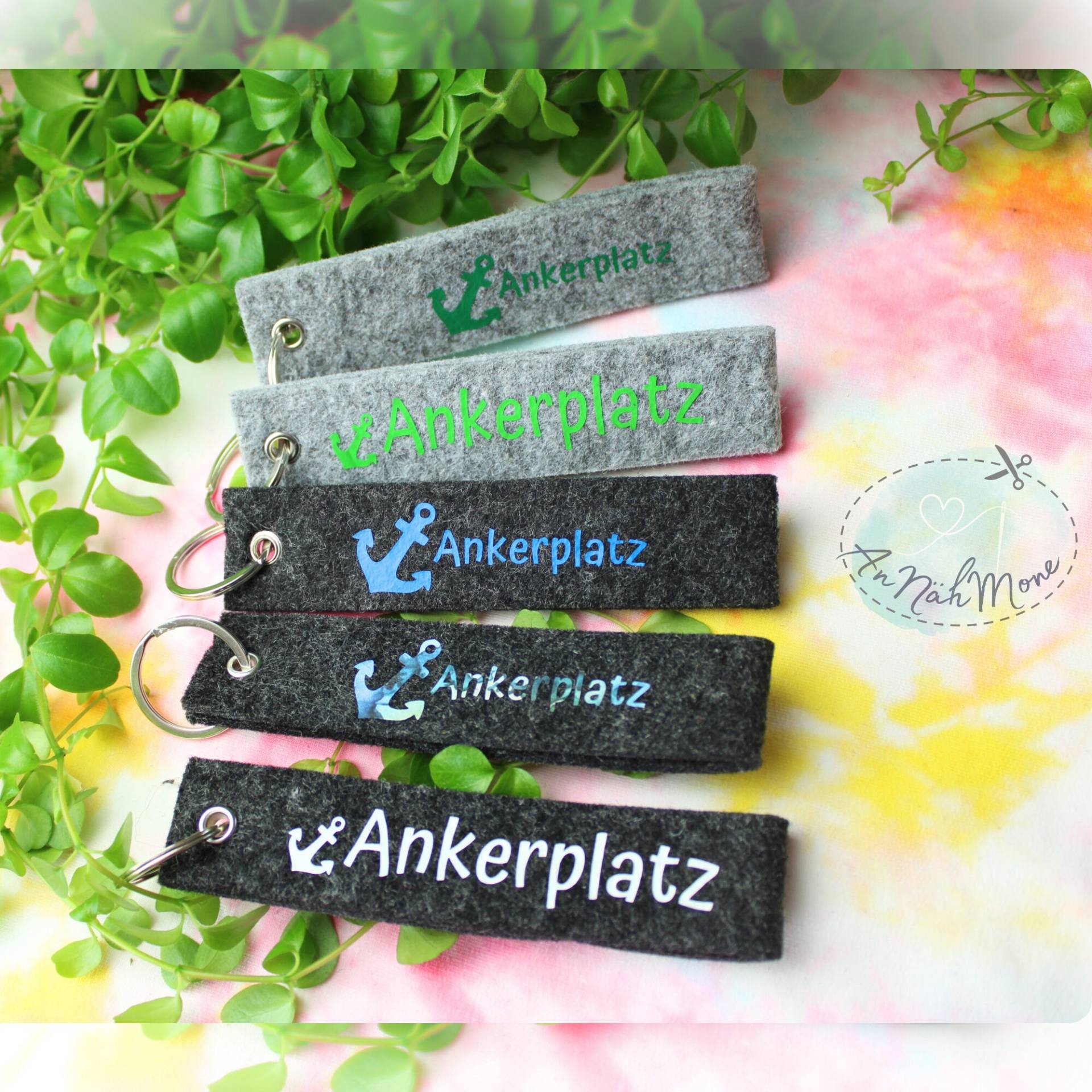 Schlüsselanhänger Aus Filz - Ankerplatz Schlüsselanhänger Aus Filz - Ankerplatz von AnNaehMone