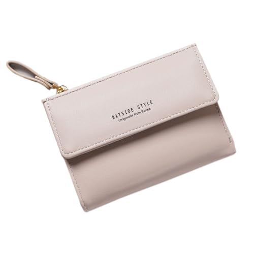 AnWILL Geldbörse Damen Klein Viele Fächer im Kurzformat Grau Mini Portmonee Damen Portemonnaie Damen Kleiner Geldbeutel Damen Kleine Mit Münzfach Brieftasche PU Leder Kleines Geldbörsen Wallet von AnWILL