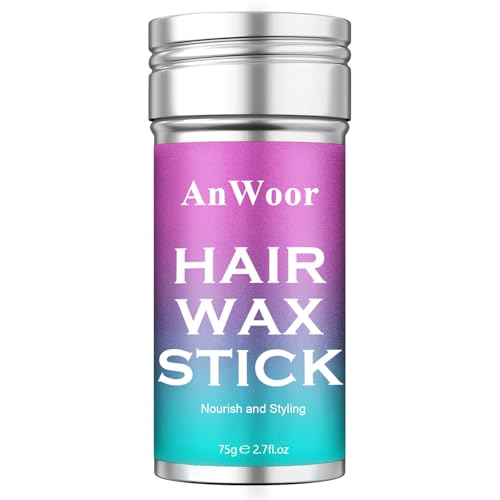 Wachs-Stick für Haare, Haar-Pomade-Stick Glättender & glatter Stick für Perücken Nicht fettender Styling-Haar-Wachs-Stick für Fliegenscharen von AnWoor Wachs-Stick für Haare, Haar-Pomade-Stick Glättender & glatter Stick für Perücken Nicht fettender Styling-Haar-Wachs-Stick für Fliegenscharen von AnWoor von AnWoor