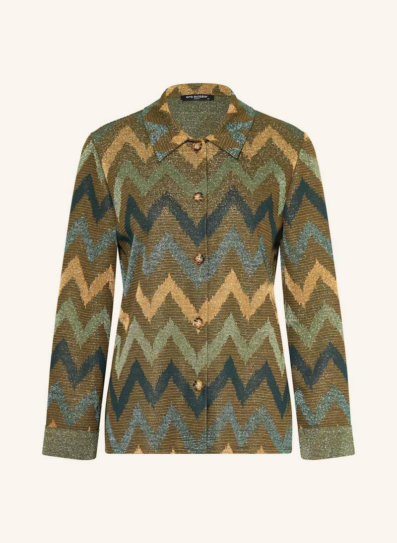 Ana Alcazar Bluse Mit Glitzergarn gruen von Ana Alcazar
