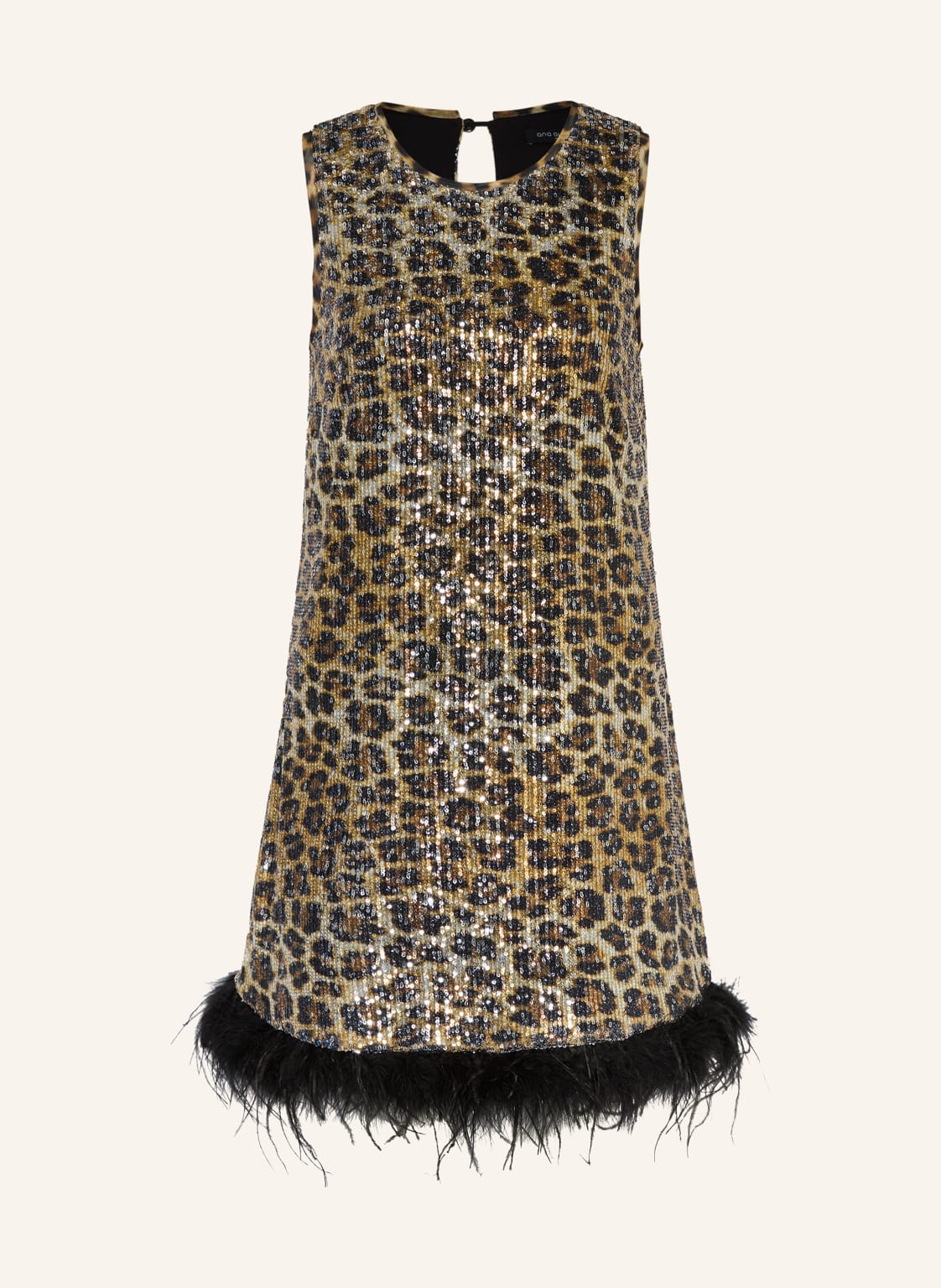 Ana Alcazar Cocktailkleid Aus Mesh Mit Pailletten schwarz von Ana Alcazar