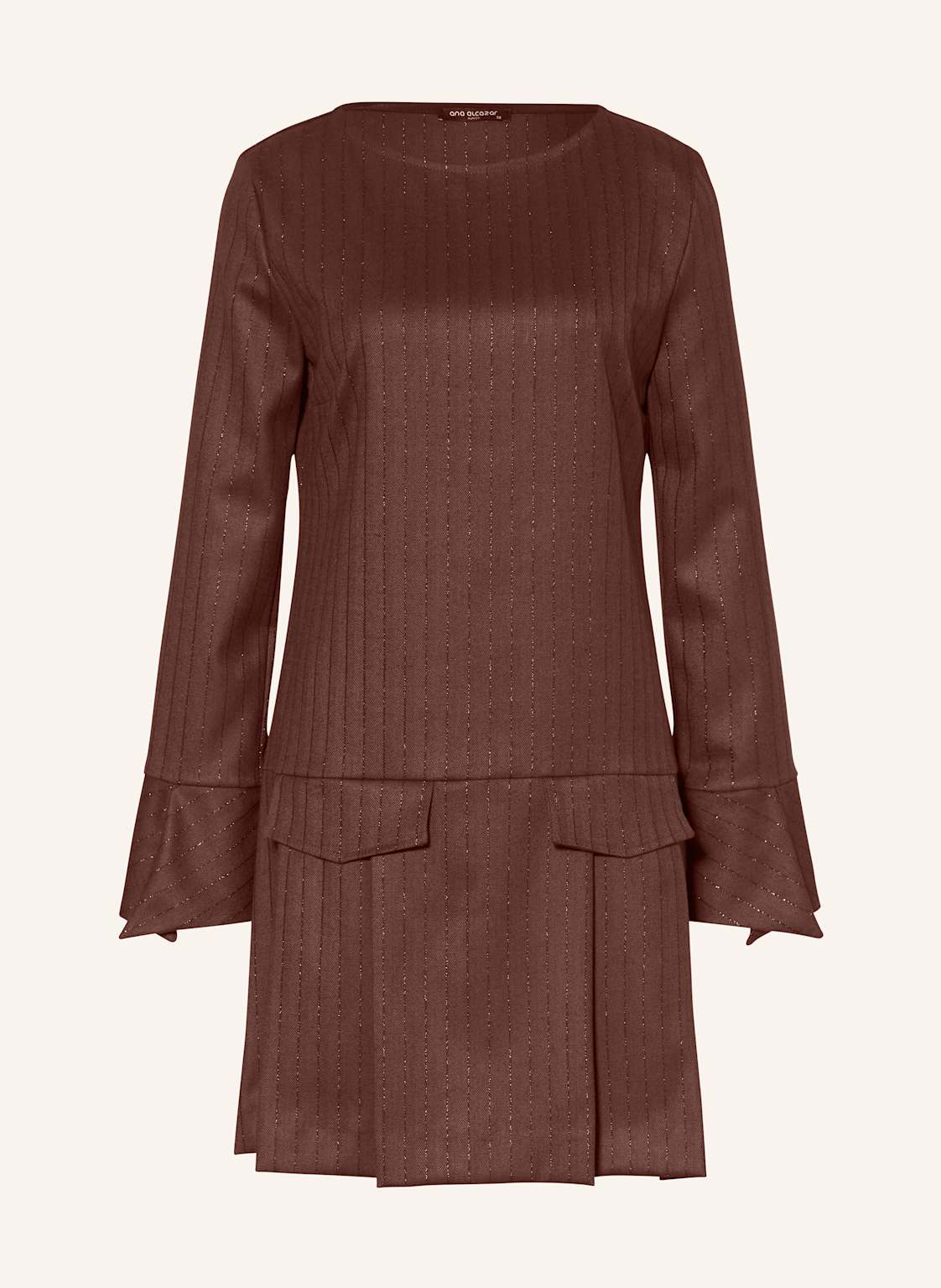 Ana Alcazar Cocktailkleid Mit Glitzergarn Und Plissees rot von Ana Alcazar