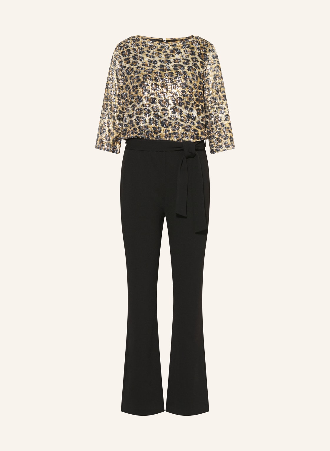 Ana Alcazar Jumpsuit Mit 3/4-Arm Und Pailletten schwarz von Ana Alcazar