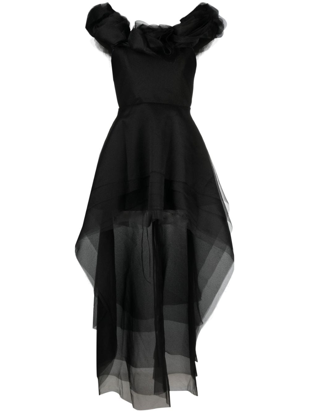 Ana Radu Organza-Kleid im Layering-Look - Schwarz von Ana Radu