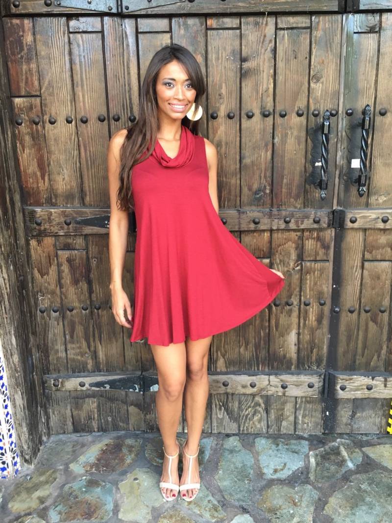 Cowl Neck Lose Fitting Tunika Kleid von AnaGCouture