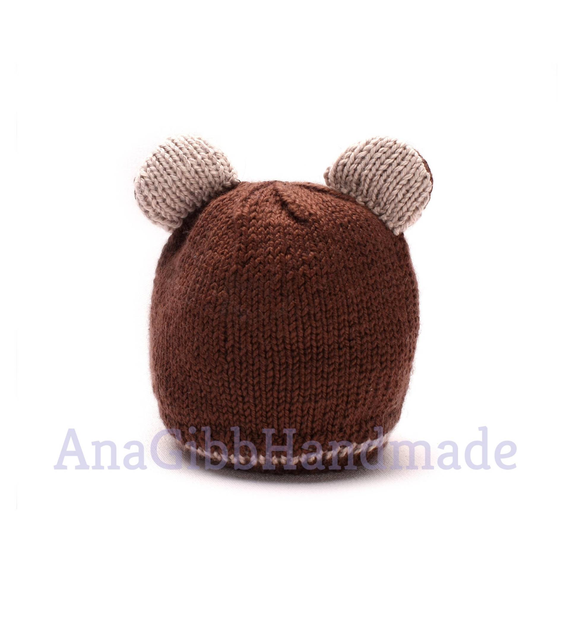 Handgemachte Weiche Bärenmütze von AnaGibbHandmade