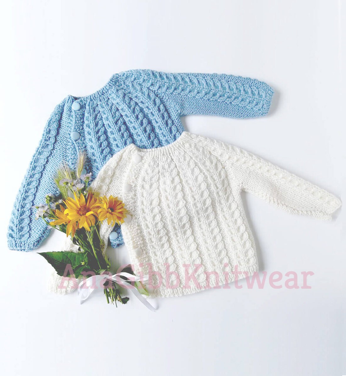 Handgestrickter Zopfpullover Aus Feiner Merinowolle von AnaGibbHandmade