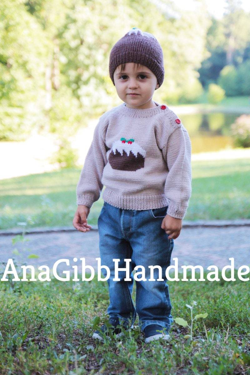Weihnachtspudding Pullover von AnaGibbHandmade