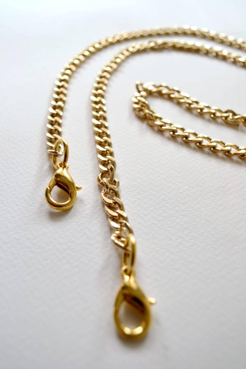 Goldene Clutch Kette Abnehmbare Schultertaschenkette Aus Metall von AnaKoutsi