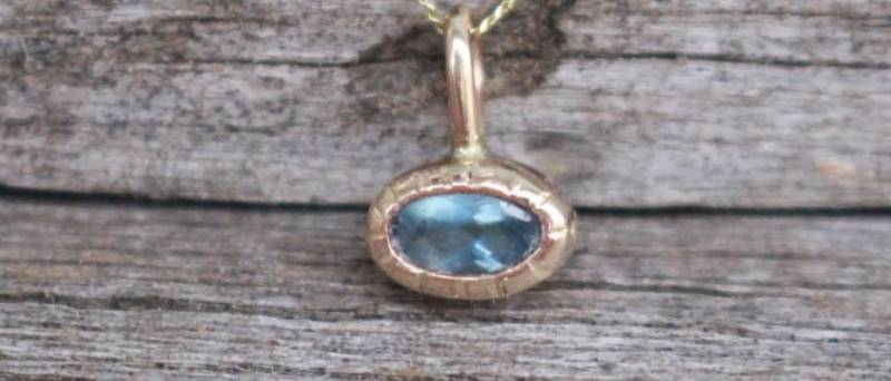 585 Gold Gold Aquamrin Anhaenger 585 Gold Gold Aquamrin Anhaenger von AnaKrolljewelry