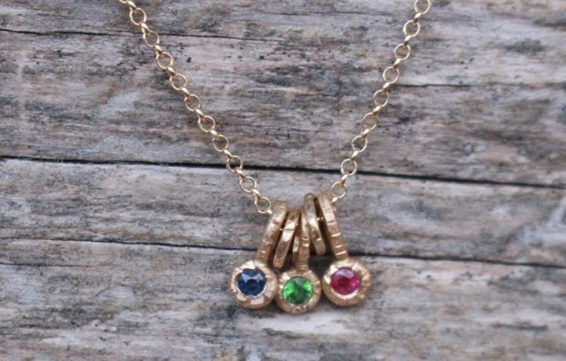 585 Gold Gold Kette Charms von AnaKrolljewelry