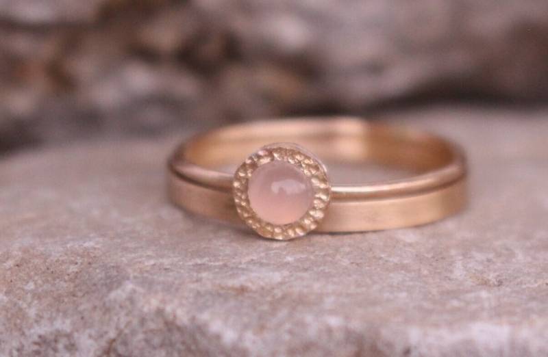 585 Gold Verlobungsring Chalcedon 585 Gold Verlobungsring Chalcedon von AnaKrolljewelry