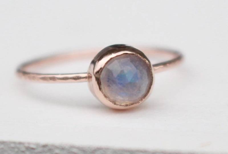 585 Rosegold Ring Mondstein von AnaKrolljewelry