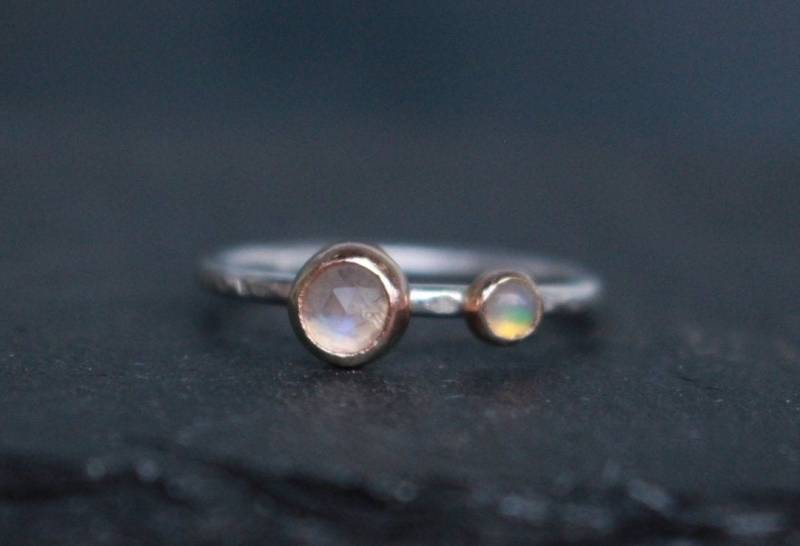 Mixed Metal Ring 14 K Gold 925 Silber Mixed Metal Ring 14 K Gold 925 Silber von AnaKrolljewelry