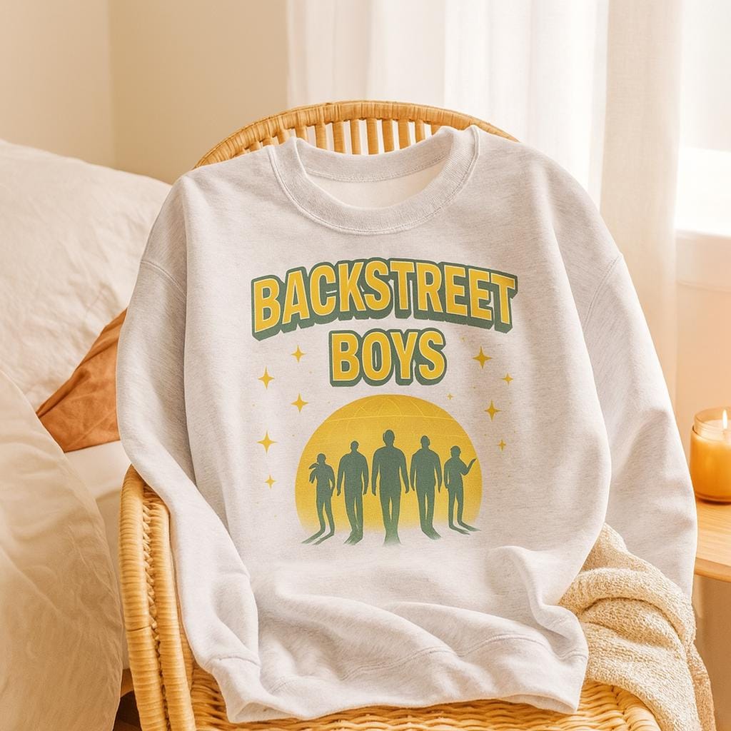Classic Unisex Crewneck Sweatshirt | Gildan® 18000 Backstreet Boys 2026 Tour Retro Vegas Sphere Merch Concert Gift von AnaLumiere