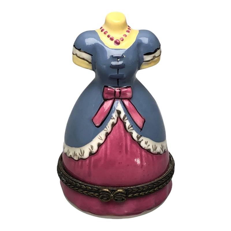 Direkte Verbindung Indus. 3" Aufklappbare Pillendose Mannequin Kleid Form von Anaforia