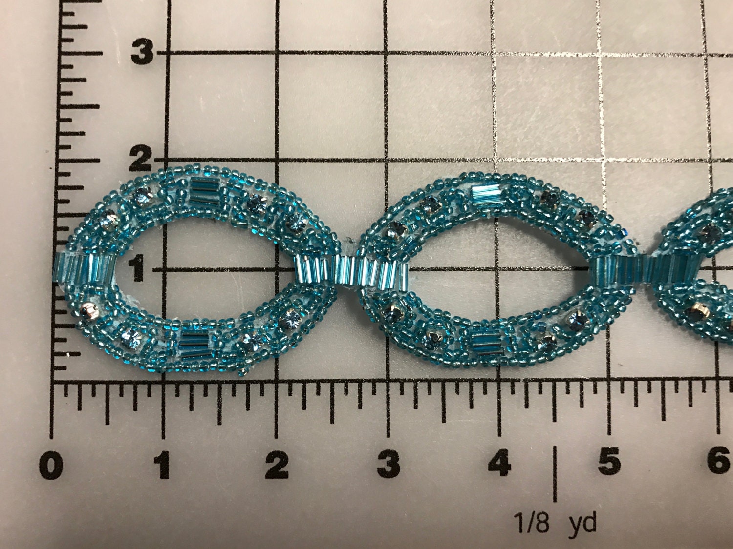 Aqua Perlen Kreis Mit Strass Motiv, Schmuck, Haarband, Flexibel, Verkauft Lose Lagerware Aqua Perlen Kreis Mit Strass Motiv, Schmuck, Haarband, Flexibel, Verkauft Lose Lagerware von AnafrezNotions