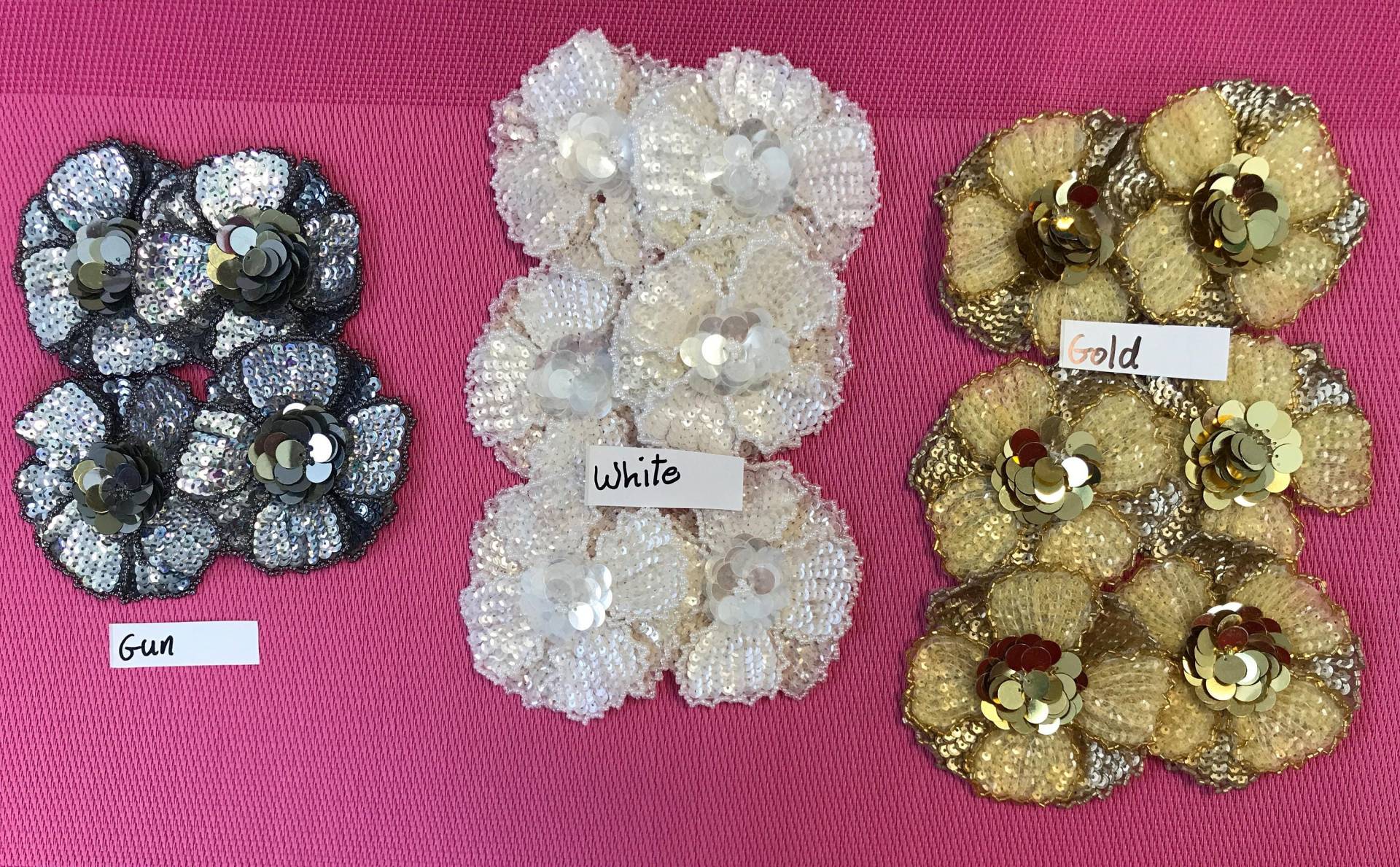 Pailletten Blume Applikation Aufnäher, Applikation. Wird Einzeln Verkauft von AnafrezNotions