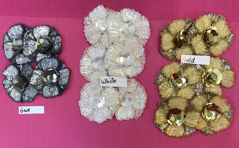 Pailletten Blume Applikation Aufnäher, Applikation. Wird Einzeln Verkauft von AnafrezNotions