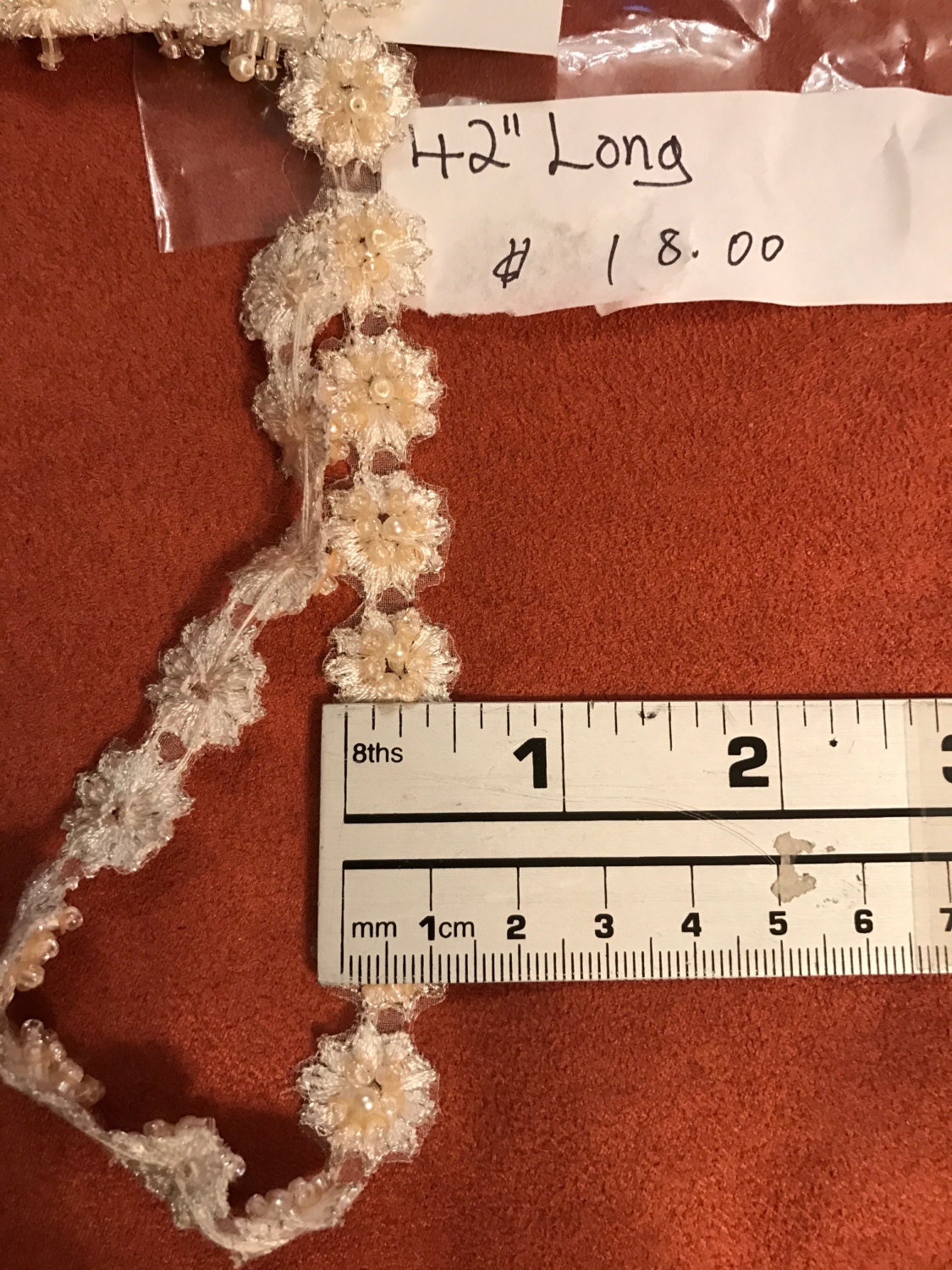 Schmale Perlenborte. Perlenborte, Puppenborte, Kostüme, Accessoires, Motive. 42 Zoll Lang Schmale Perlenborte. Perlenborte, Puppenborte, Kostüme, Accessoires, Motive. 42 Zoll Lang von AnafrezNotions