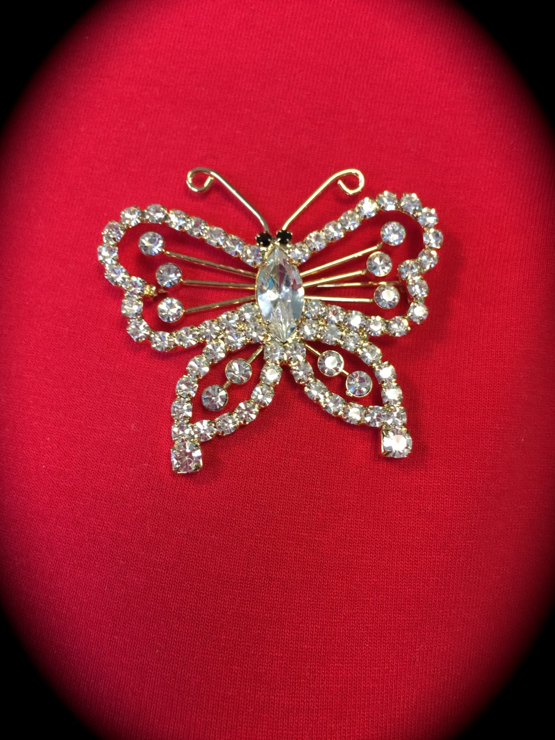 Schmetterling Brosche, Schmuck Strass, Pin Made in Czech Republik Schmetterling Brosche, Schmuck Strass, Pin Made in Czech Republik von AnafrezNotions
