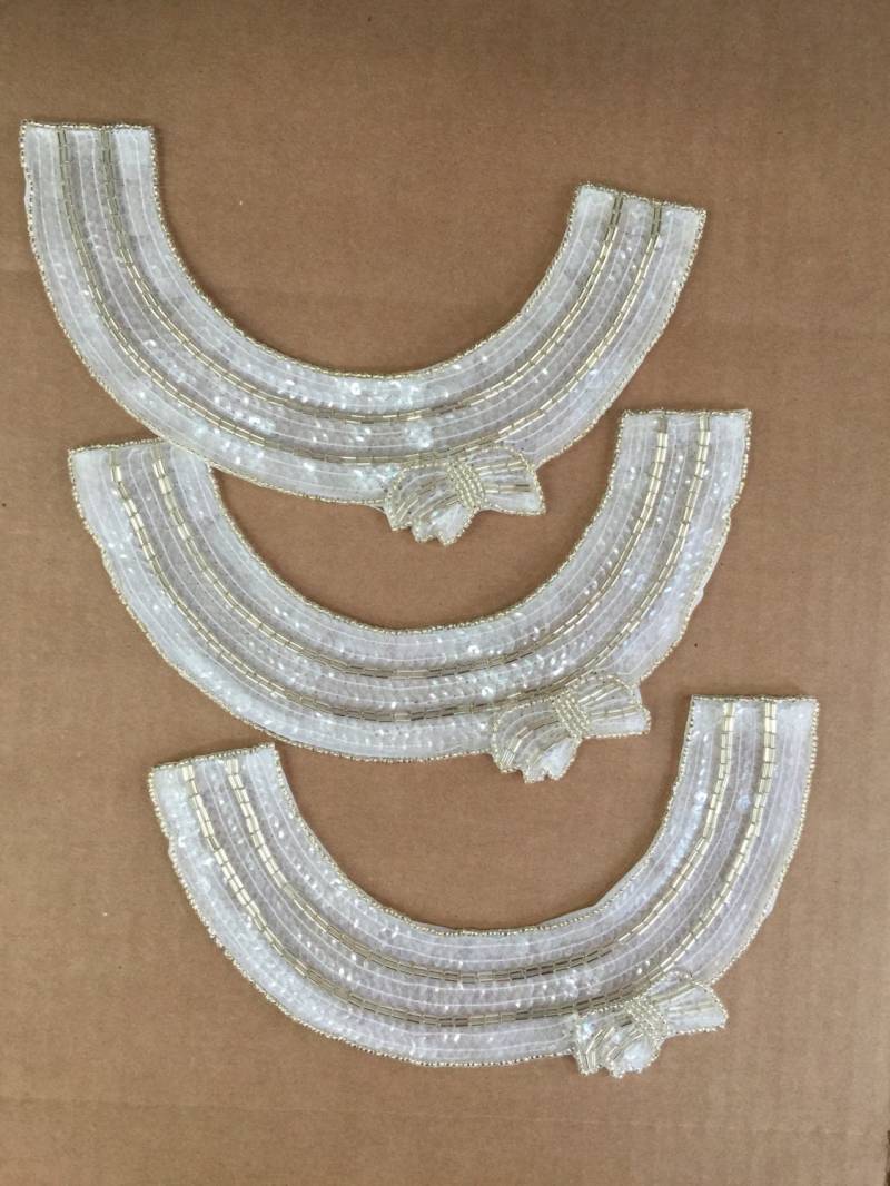 Vintage Halsband, 70Er Pailletten Halsbänder. Kragen Versorgung Für Diy Kleid Hemd 1 Stk von AnafrezNotions