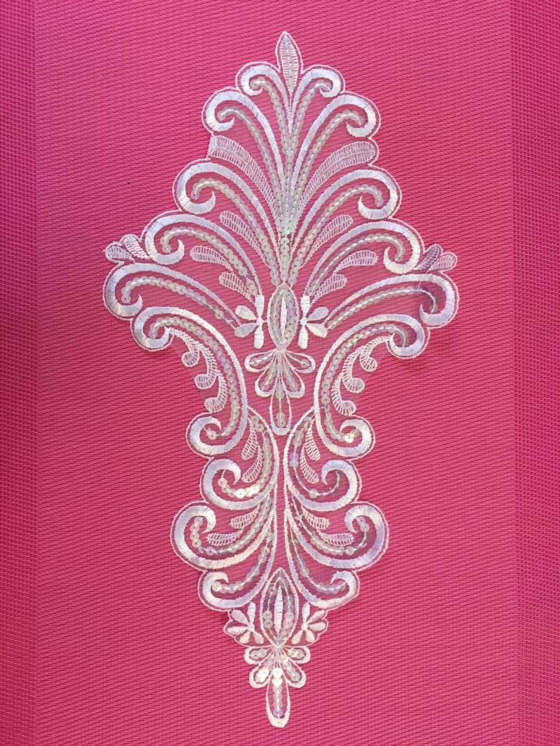 Vintage Pailletten Ausschnitt Applikation, Braut Applikation. Angebot Für 1 Stück Vintage Pailletten Ausschnitt Applikation, Braut Applikation. Angebot Für 1 Stück von AnafrezNotions