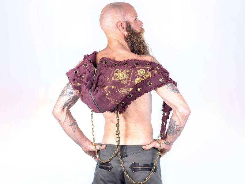 Jedi Sojus Haube - Druck Biobaumwolle | Einheitsgröße| Handarbeit| Festivalkleidung Kettenhaube von AnahataDesign